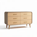 Wooden dresser with six drawers for storage - 120 x 50 x 80cm