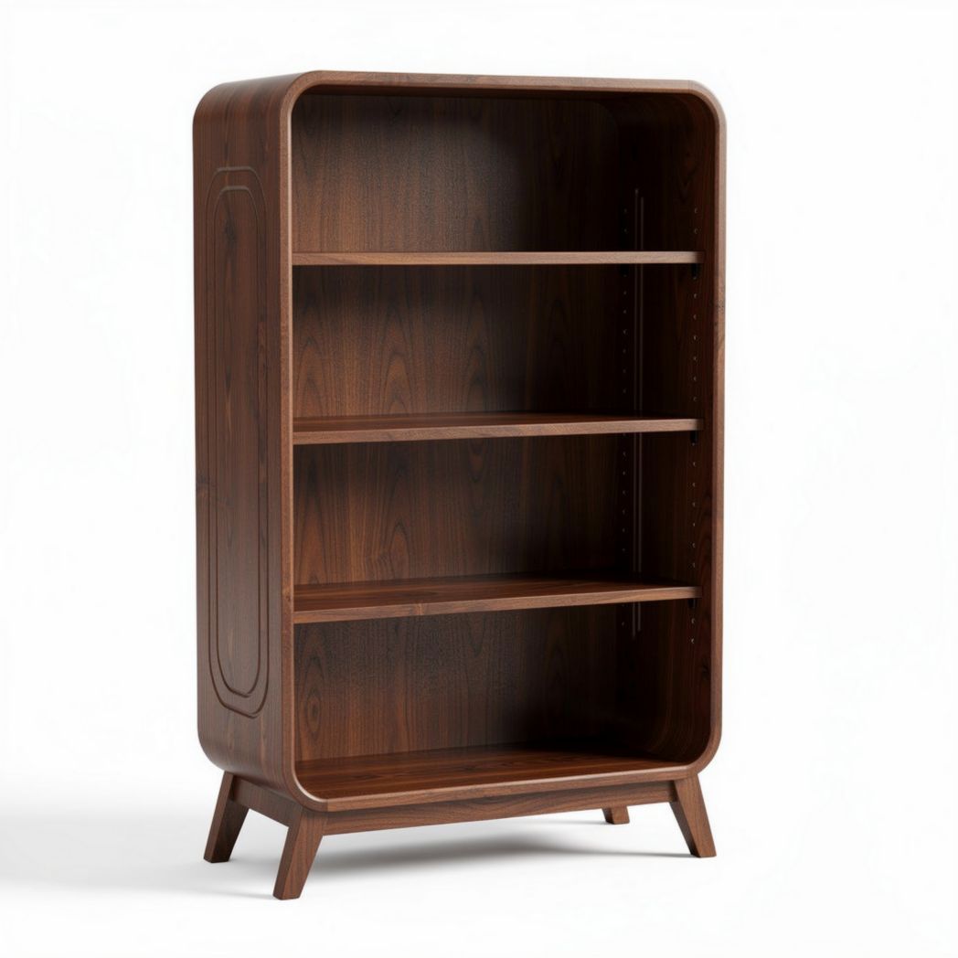 Wooden bookshelf for home or office use - 80 x 40 x 120cm