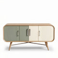 Modern storage cabinet with three doors - engineered wood - 120 x 40 x 70cm